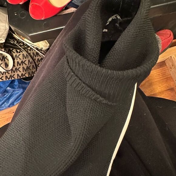 Steve Madden Womens Game Time Black Fitness Lifestyle Sock Sneakers Shoe - Picture 7 of 7